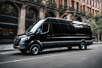 Rent Black Mercedes Sprinter van located in NY online
