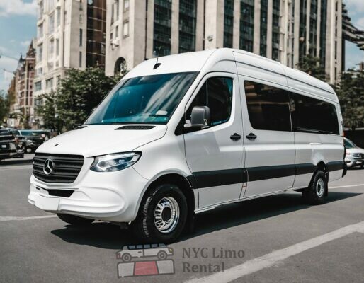 Rent White Mercedes Sprinter in NY from NYC Limousine Rental