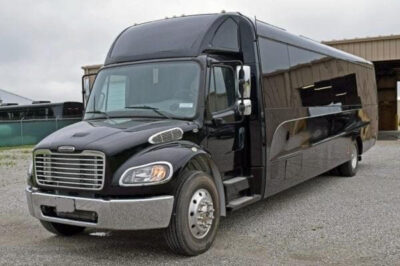 Rent Freightliner Black Party Bus from NYC Limousine Rental